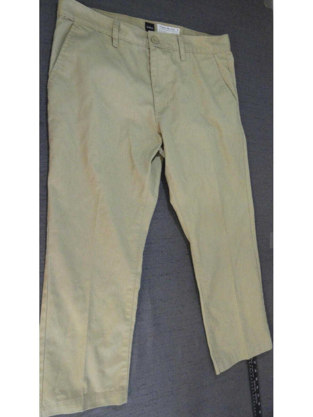 CLEAN EUC DESIGNER RVCA THE WEEKEND CHINO CAUSAL WORK DRESS KHAKI PANTS SIZE 34